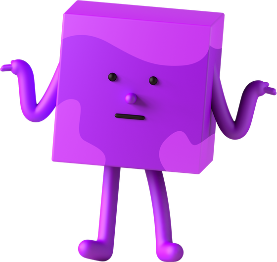 Neutral Square 3d Character Illustration